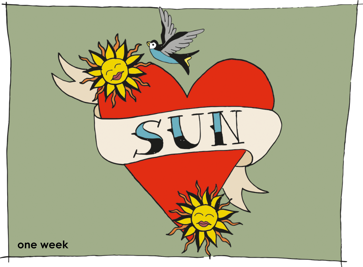 ONE WEEK_Illustration_Sun Die Sonne – Das große Glück von oben