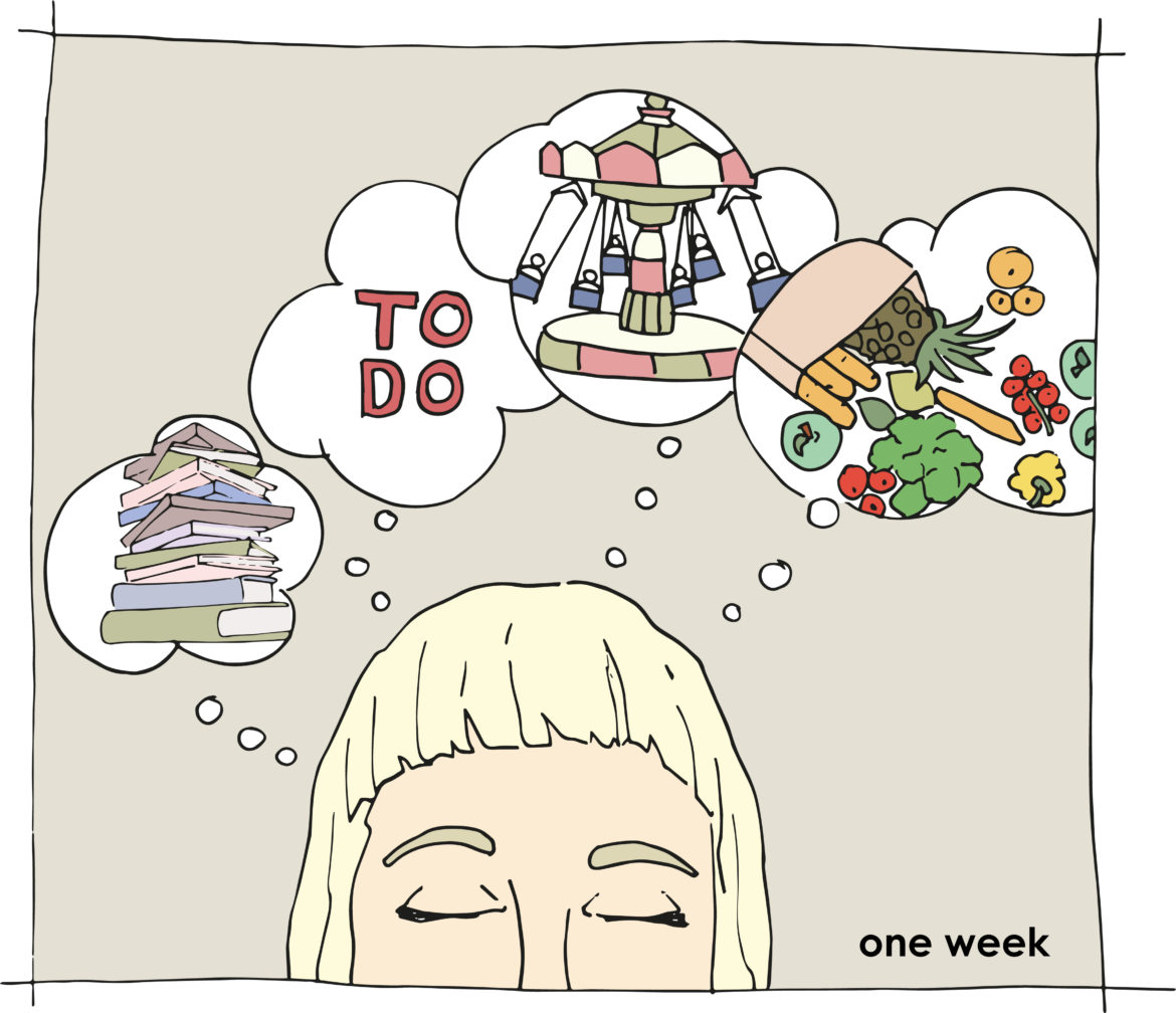 ONE WEEK_Illustration_Meditation Apps Meditation – Drei Apps im Vergleich