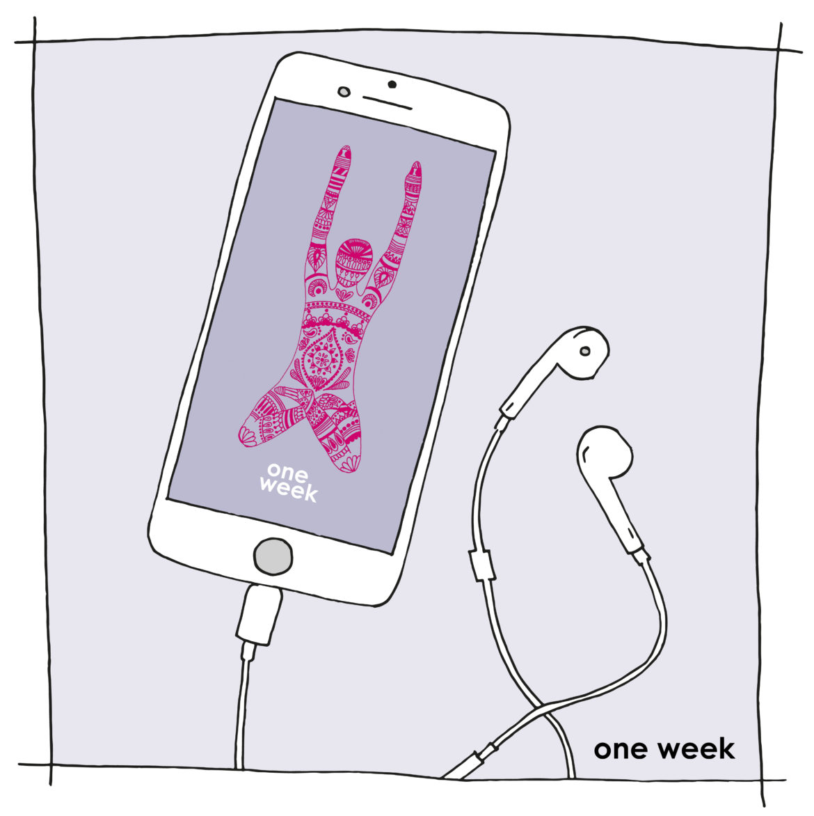 ONE WEEK_Kickstart_Illustration Meditation – Welche App mir die tägliche Routine erleichtert