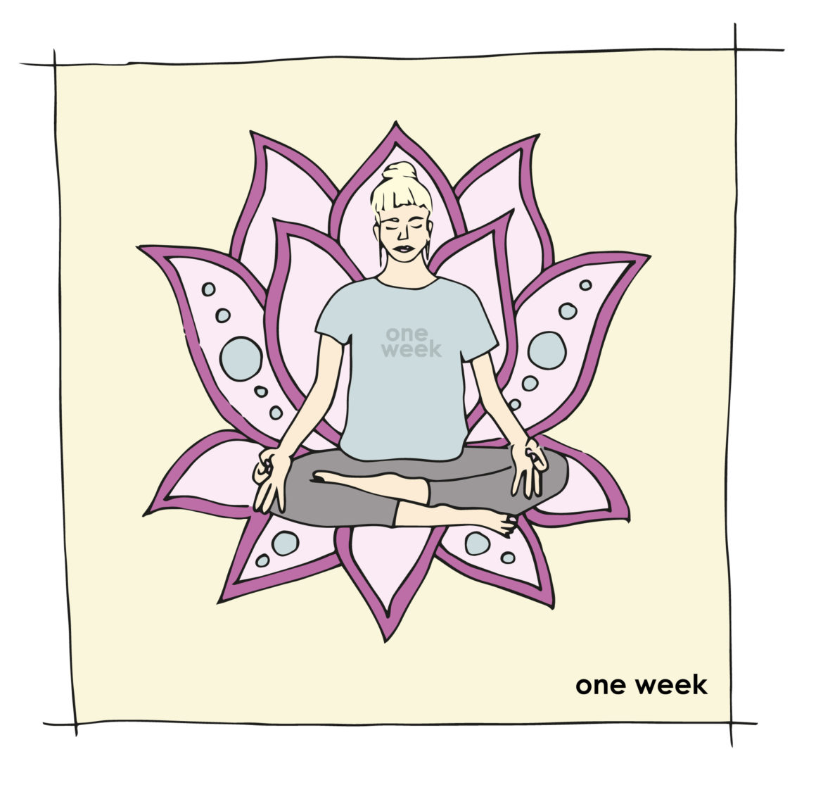 ONE WEEK_Meditation_Illustration ONE WEEK - Illustration - Meditation