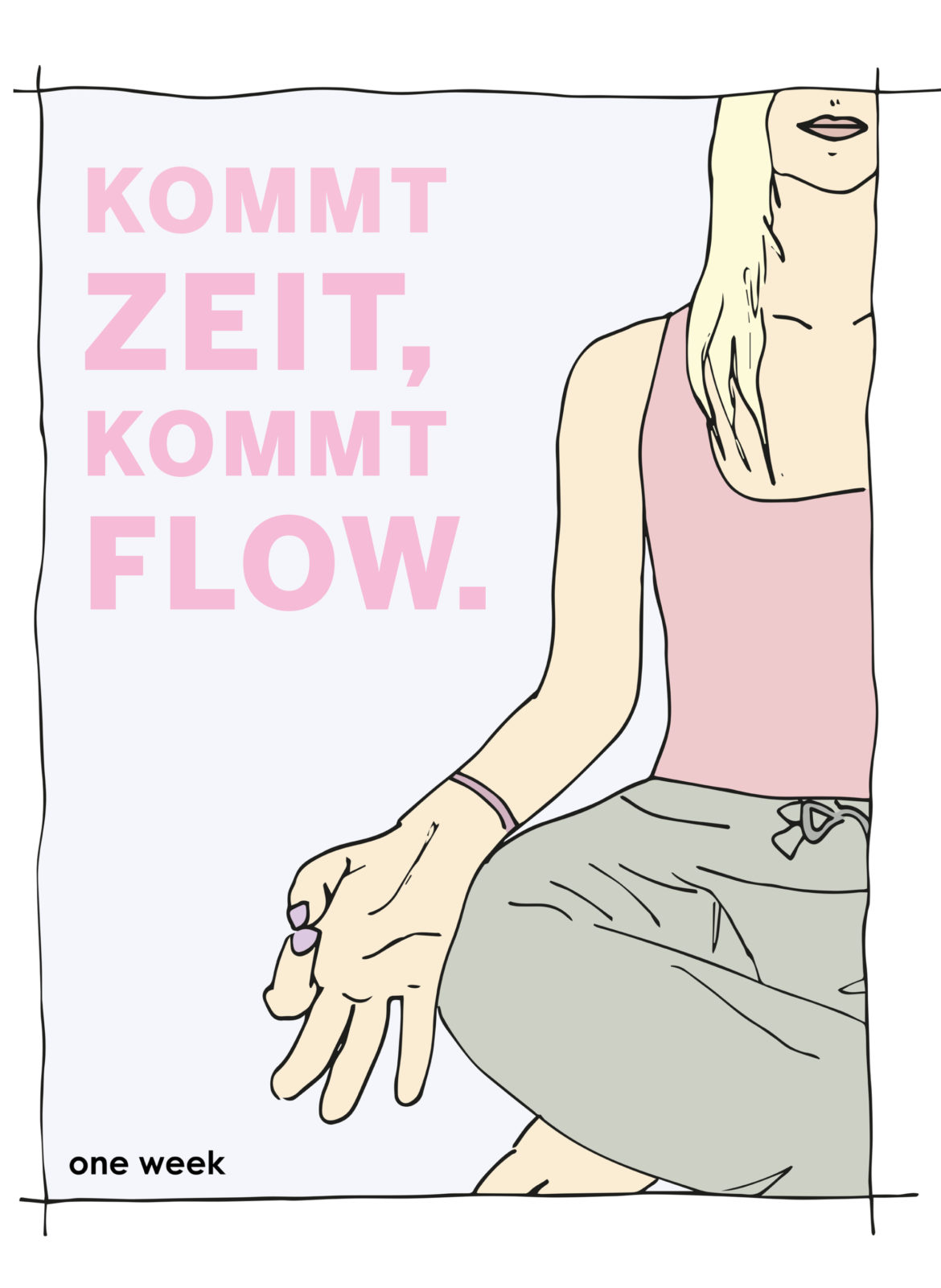 one week – illustration – meditation Illustration, Meditation, ONE WEEK - Challenge, ONE WEEK, Blog